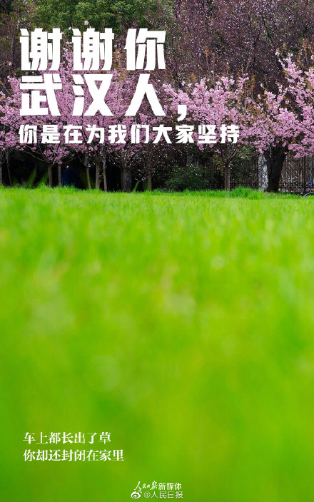 謝謝武漢人的堅持