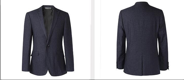 房地產男士黑色工服定做款式圖